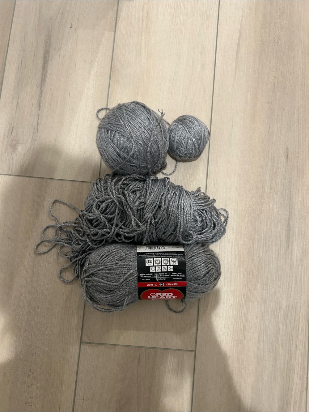 Gray Home Art Yarn Bundle – Soft Gray Skeins